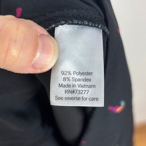 Croft & Barrow Skort XL Black Tucan Bird Print pockets outdoor athletic hiking - Picture 7 of 8